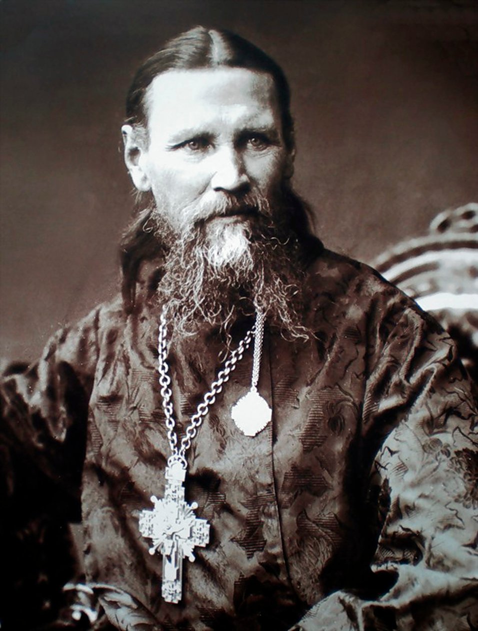 Heiliger Johannes von Kronstadt, russischer Priester, ca. 1900 von Unbekannt