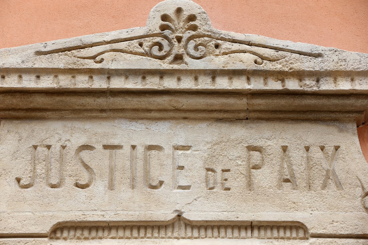 Saint Tropez, Rathaus. Gerechtigkeit und Frieden, Saint-Tropez, Frankreich von Unbekannt