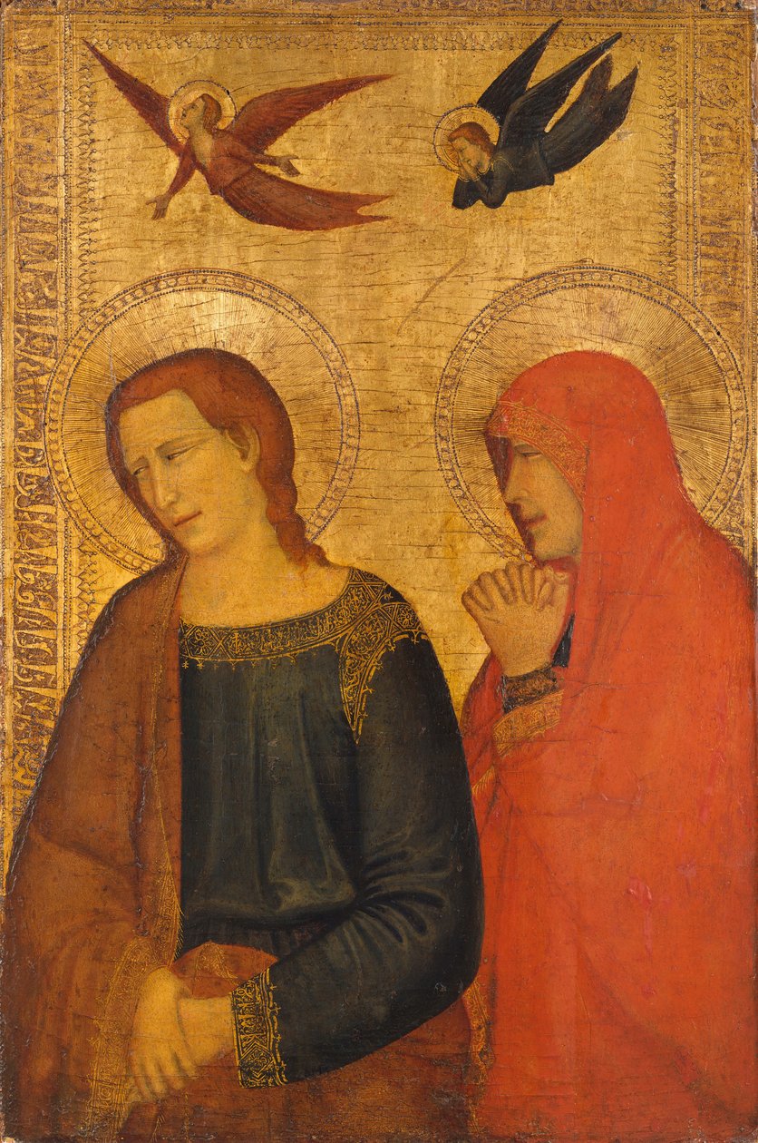 Heilige Johannes der Evangelist und Maria Magdalena, ca. 1335-45 von Unbekannt