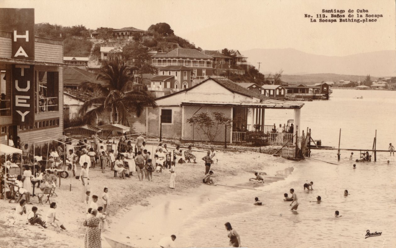 Santiago de Cuba. La Socapa Badeplatz, Kuba, ca. 1900er Jahre von Unbekannt