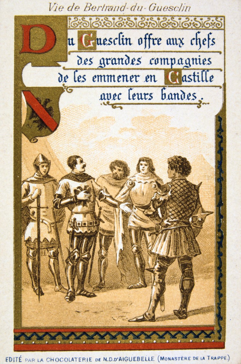 Szene aus dem Leben von Bertrand du Guesclin, 19. Jahrhundert von Unbekannt