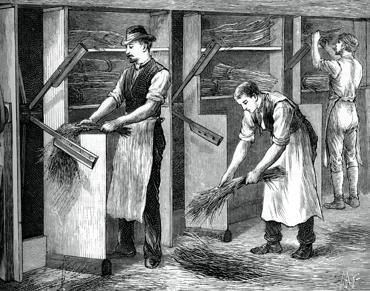 Hechelmaschine, ca. 1880 von Unbekannt