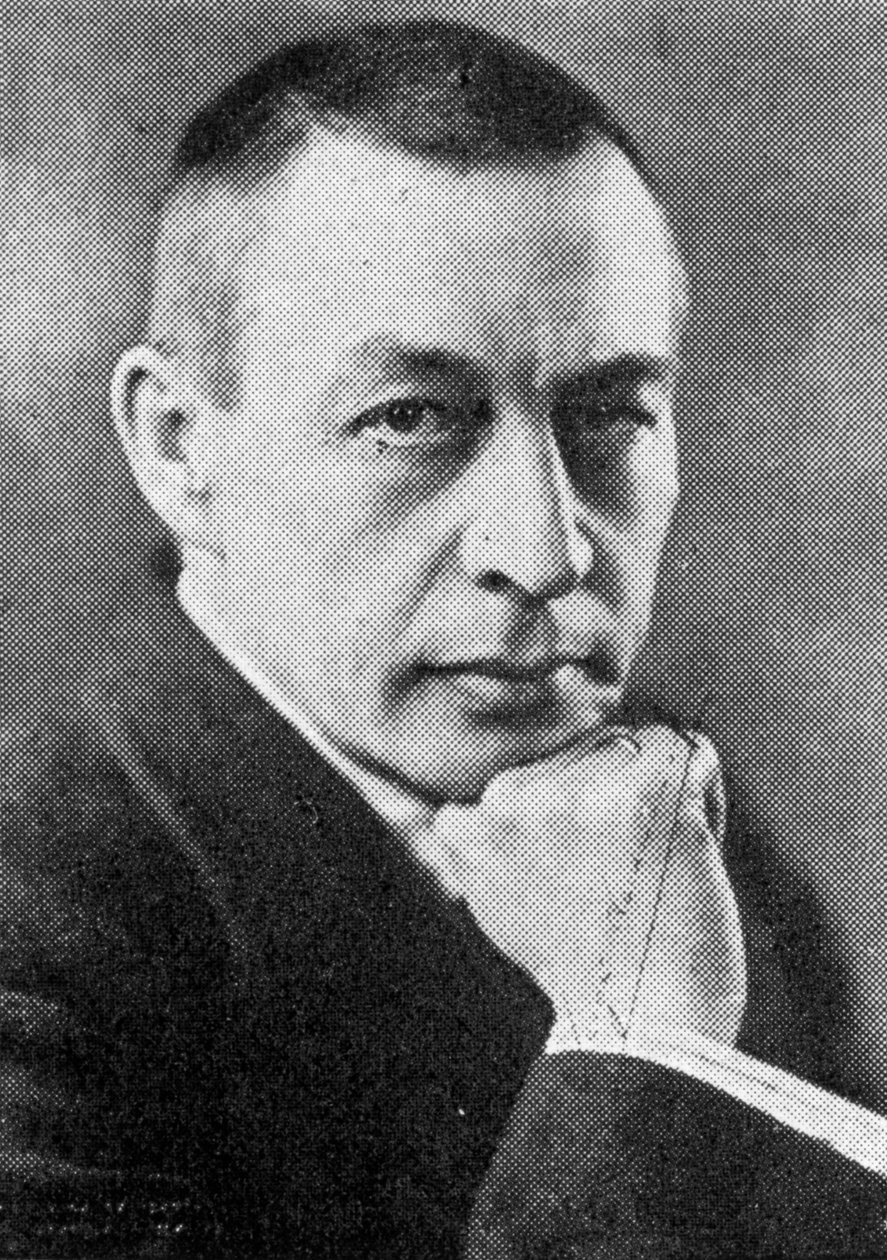 Sergei Rachmaninoff 1873-1943, russisch-amerikanischer Komponist, Pianist und Dirigent von Unbekannt
