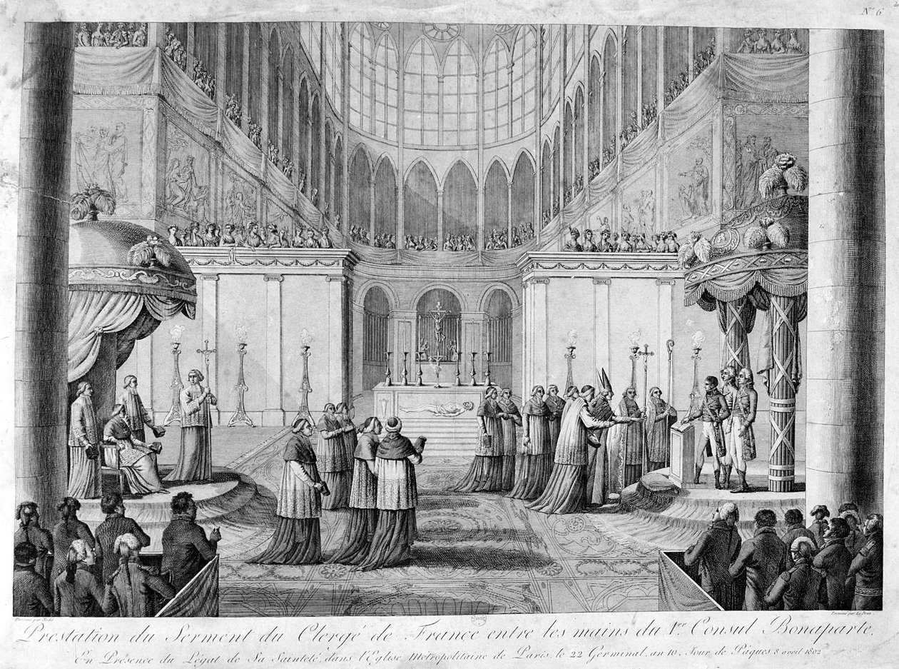Dienst des Eides des Klerus von Frankreich, 19. Jahrhundert von Unbekannt