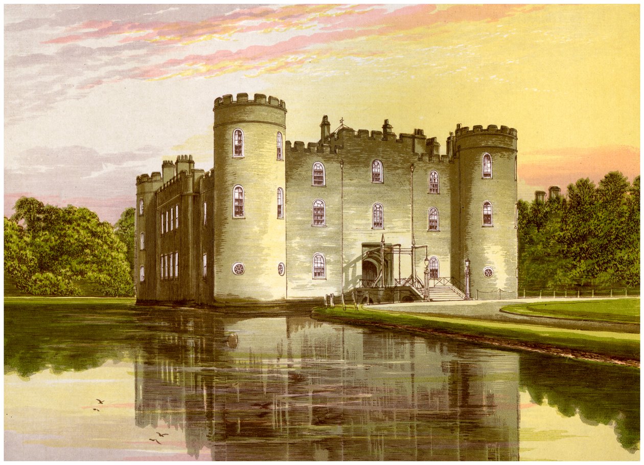 Shirburn Castle, Oxfordshire, Wohnsitz des Earl of Macclesfield, um 1880 von Unbekannt