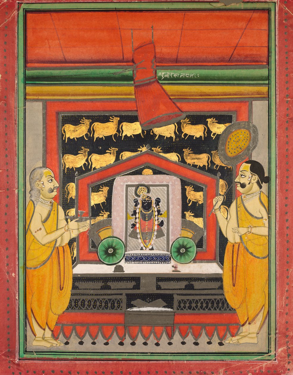 Shri Dvarakanathji von Kankroli Dubarakanathji, Mitte des 19. Jahrhunderts von Unbekannt