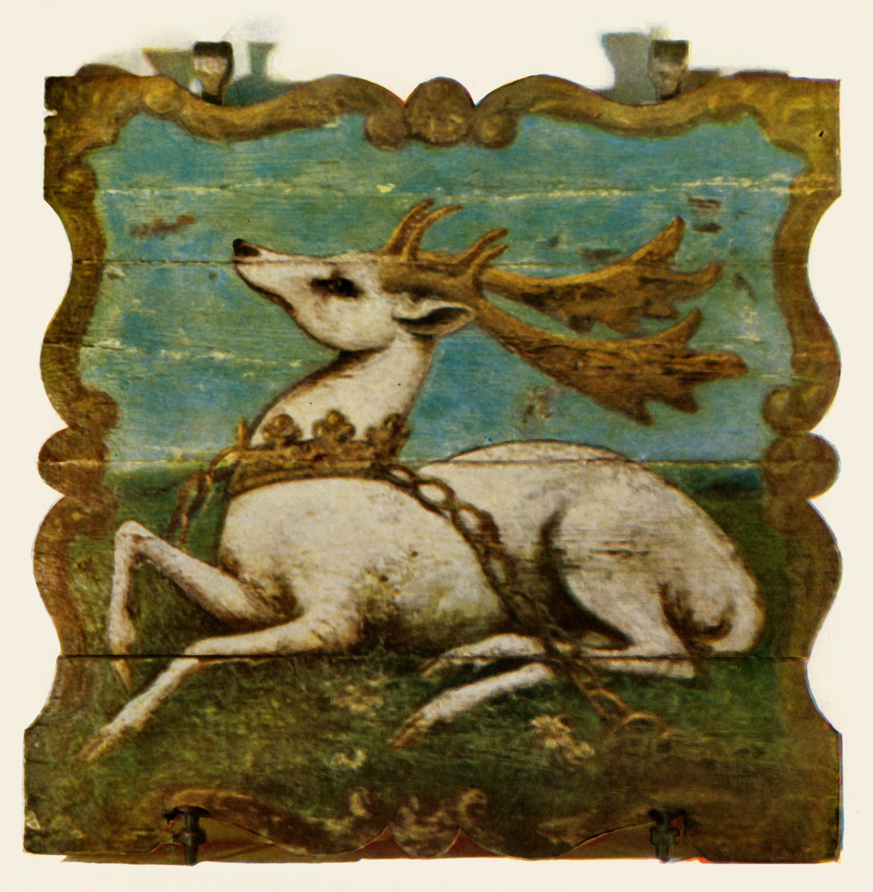 Schild vom Weißen Hirsch, Witley, Surrey, ca. 1750, 1943 von Unbekannt