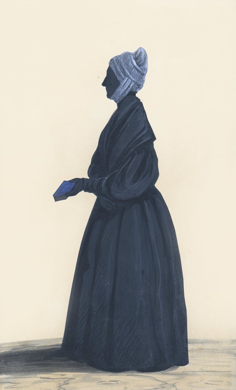 Silhouette von Mrs. Amory, Schwester von Catherine Robinson, ca. 1835-40 von Unbekannt