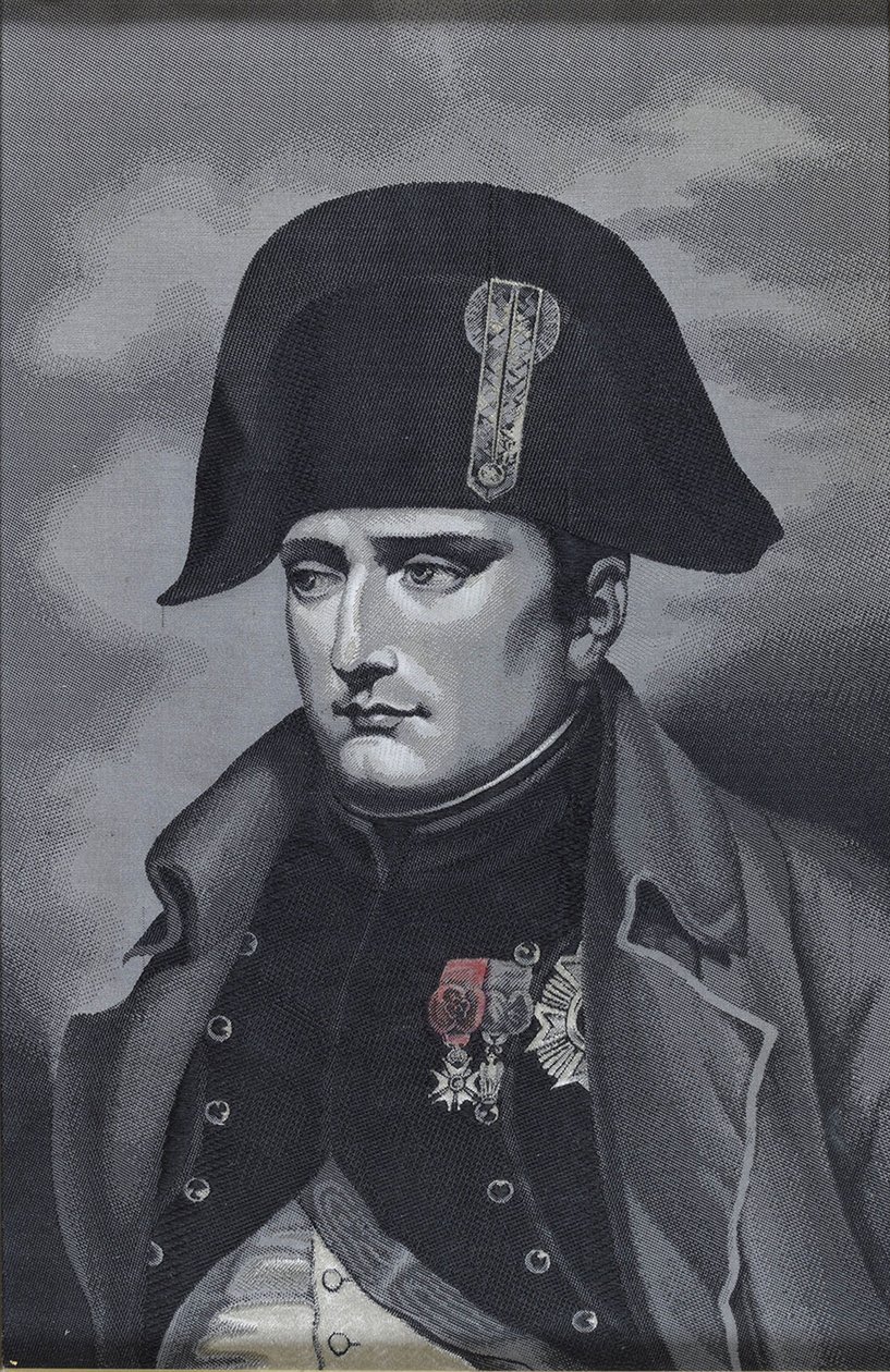Seidenweberei Porträt von Kaiser Napoleon I. Bonaparte 1769-1821 von Unbekannt