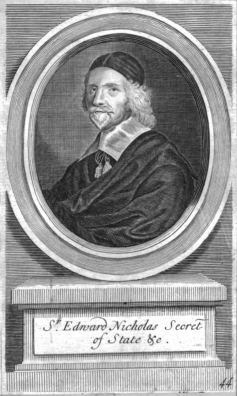Sir Edward Nicholas, Staatssekretär, Mitte-Ende 17. Jahrhundert von Unbekannt