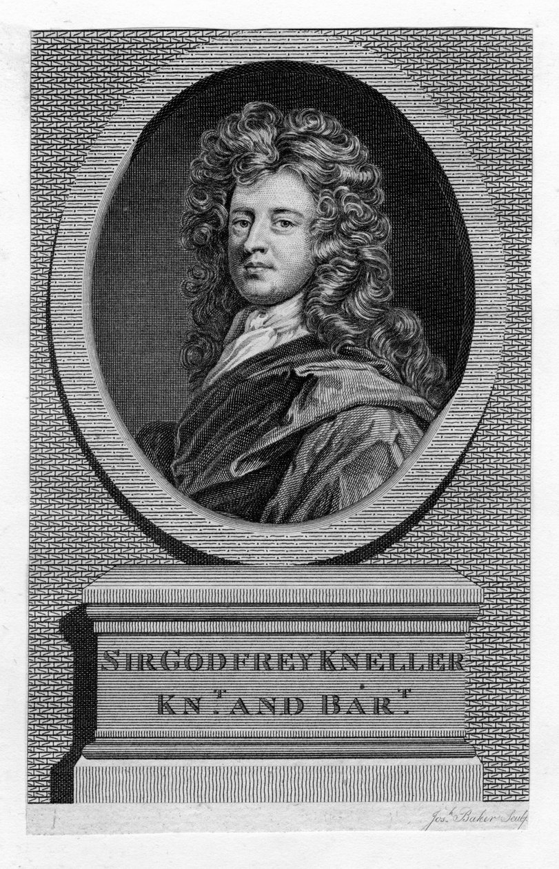 Sir Godfrey Kneller 1646-1723, Porträtmaler, 19. Jahrhundert von Unbekannt