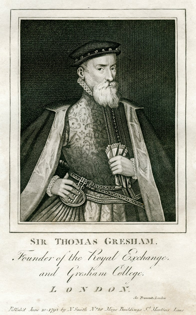 Sir Thomas Gresham, britischer Kaufmann und Finanzier, 16. Jahrhundert von Unbekannt