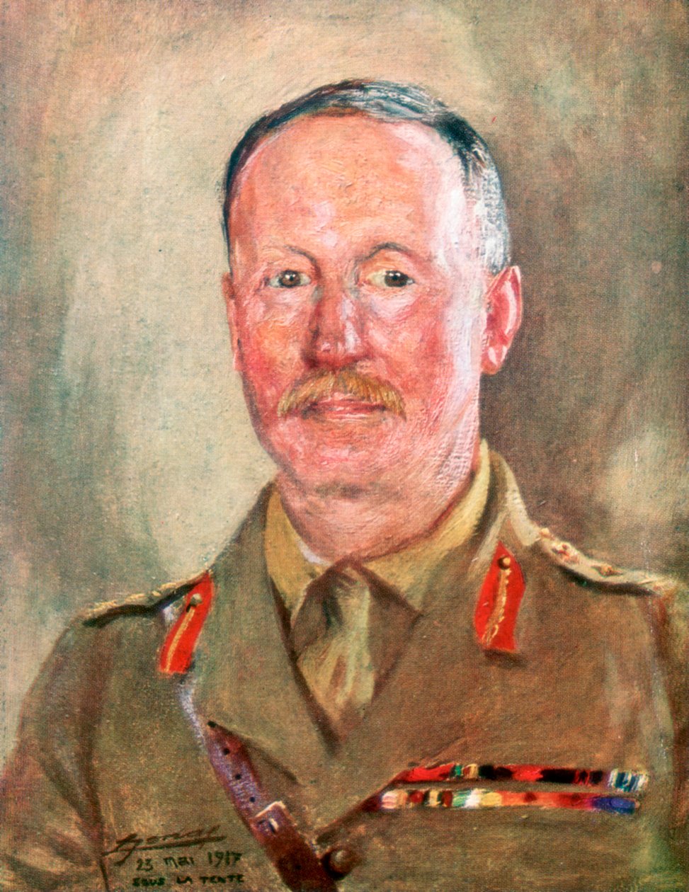 Sir WP Pulteney, britischer General des Ersten Weltkriegs von Unbekannt