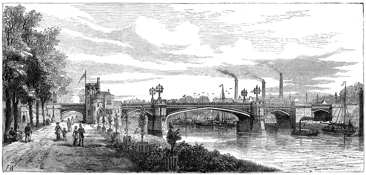 Skeldergate-Brücke, York. North Yorkshire, 19. Jahrhundert von Unbekannt