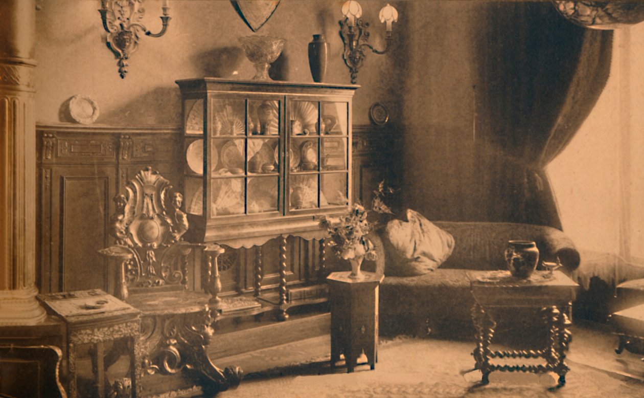 Raucherzimmer in der kubanischen Botschaft in Brüssel, Belgien, 1927 von Unbekannt