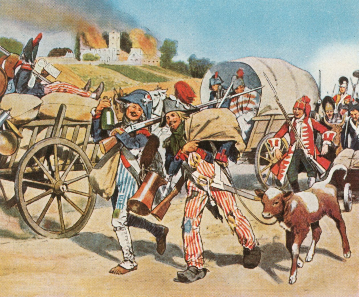 Soldaten der Französischen Revolution in der Pfalz, 1793, 1936 von Unbekannt