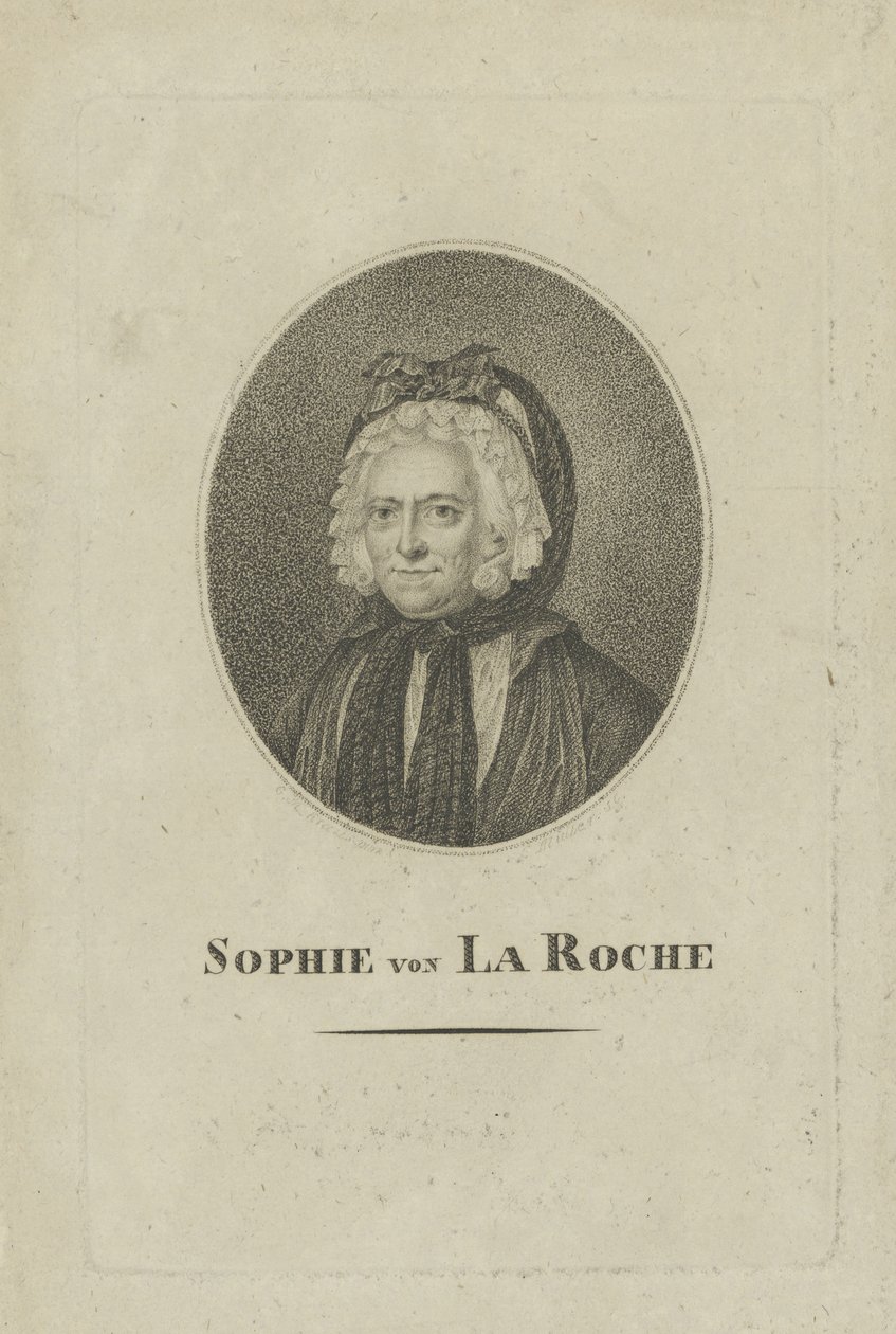 Sophie von La Roche, geborene Gutermann von Gutershofen 1730-1807, um 1800 von Unbekannt