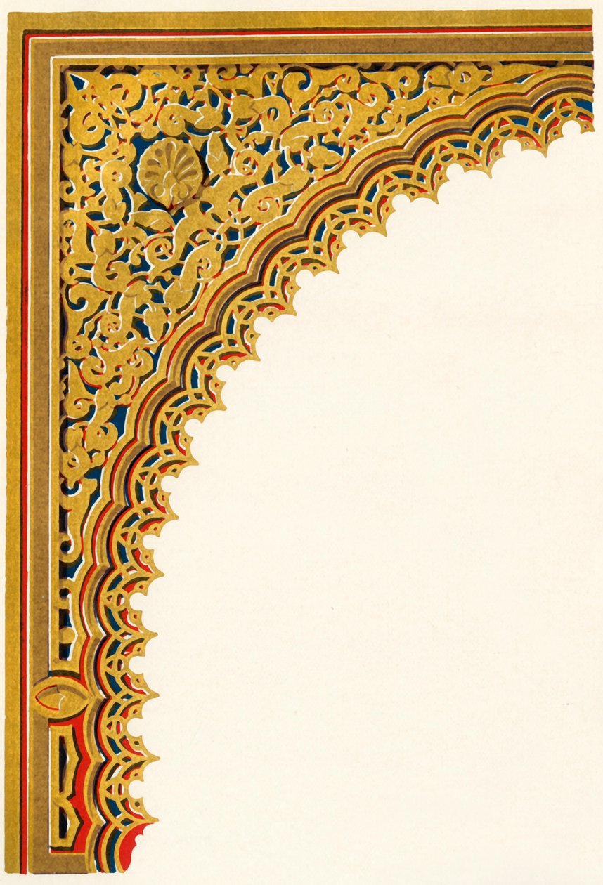 Spandril aus der Nische des Türrahmens am Eingang der Halle der Botschafter, 1907 von Unbekannt