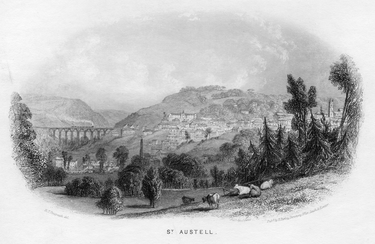 St Austell, 1860 von Unbekannt