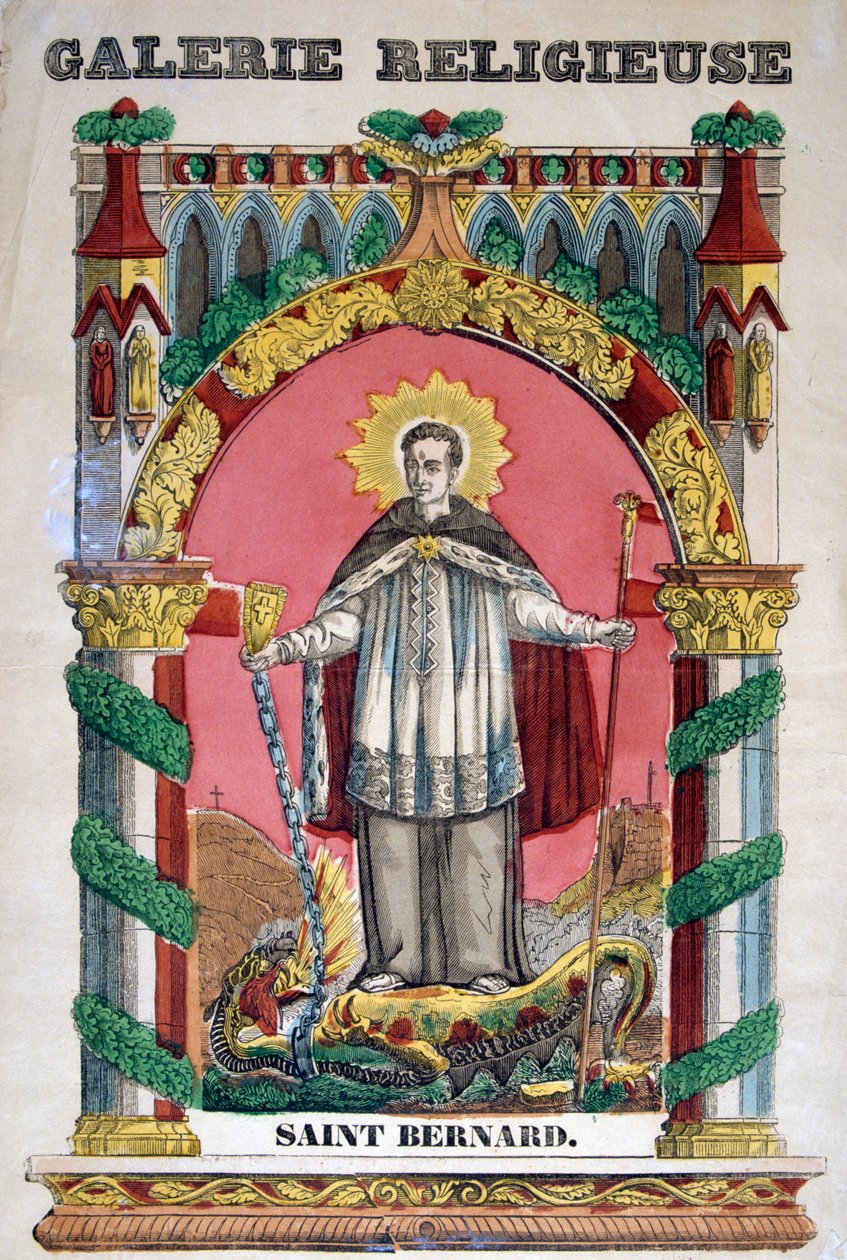 St. Bernhard von Clairvaux, 19. Jahrhundert von Unbekannt