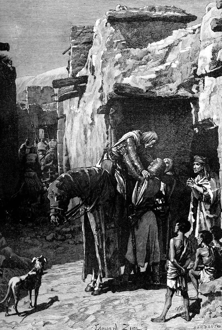 St. Louis, König von Frankreich, sucht Zuflucht vor den Sarazenen, 1909 von Unbekannt
