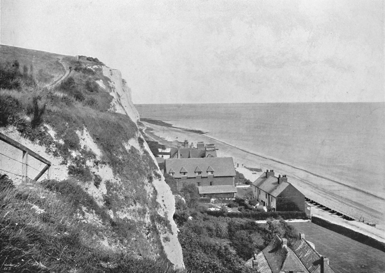 St. Margarets Bay - Das Hotel, von den Klippen, 1895 von Unbekannt