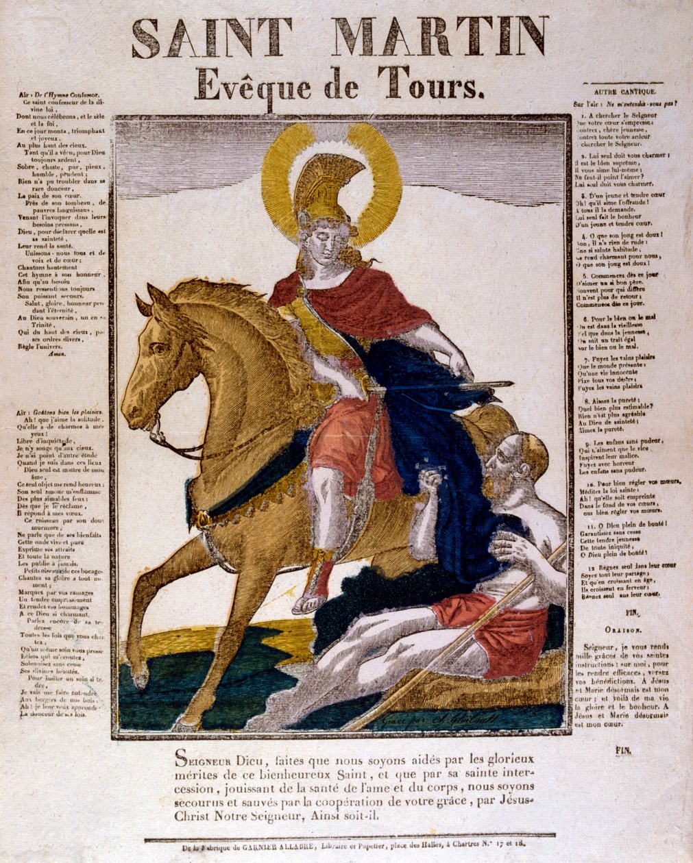 St. Martin von Tours, 4. Jahrhundert, 19. Jahrhundert von Unbekannt