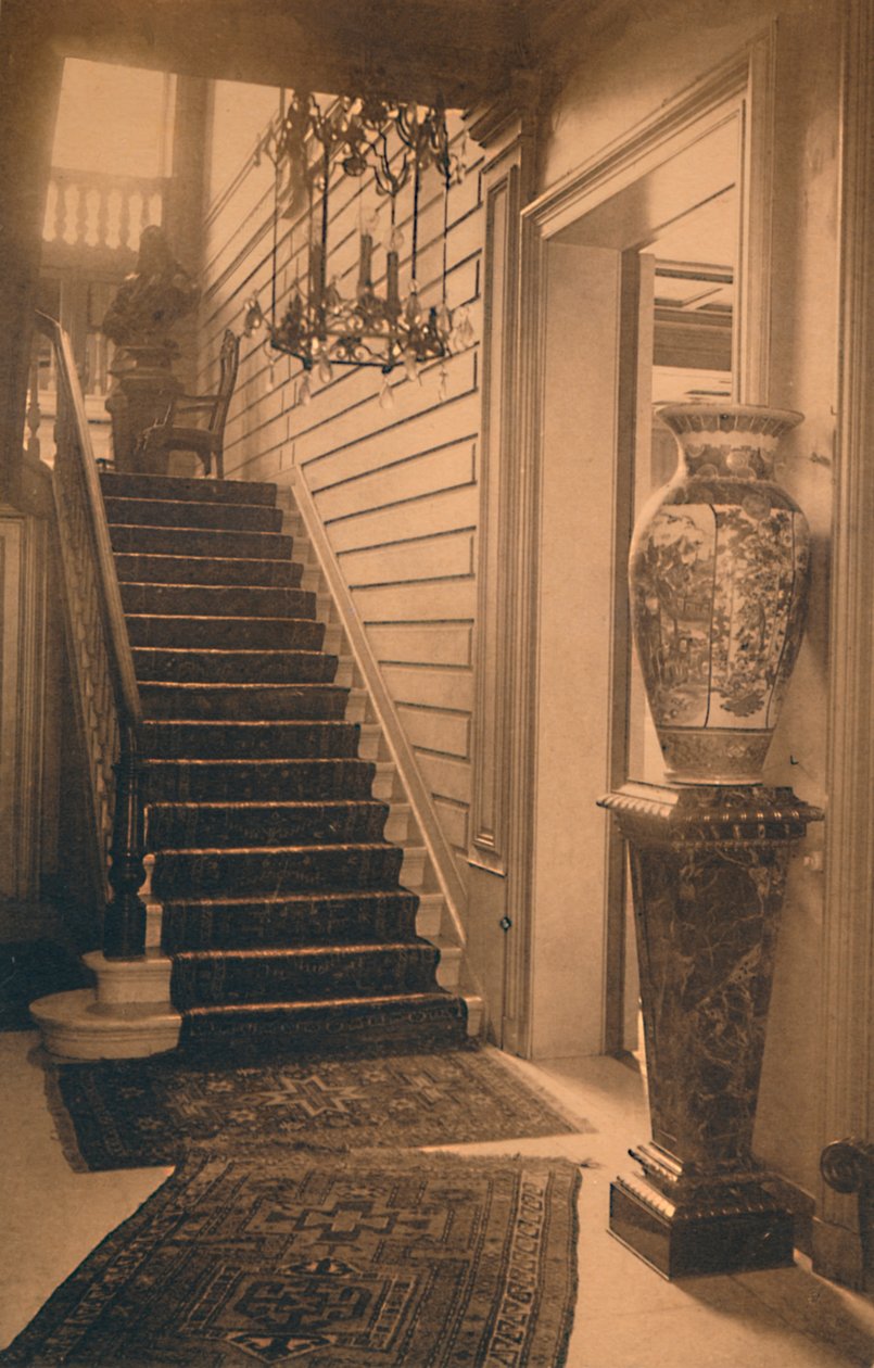 Treppe in der kubanischen Botschaft in Brüssel, Belgien, 1927 von Unbekannt