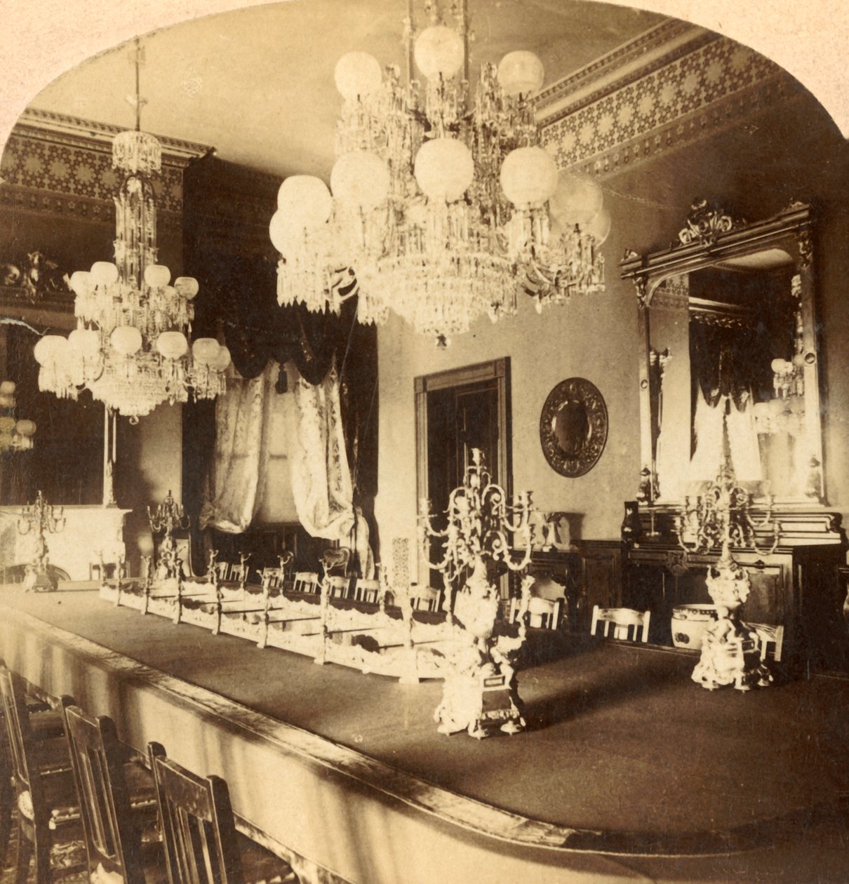 Staatsspeisesaal, Präsidentenresidenz, Washington, D.C., USA, um 1900 von Unbekannt