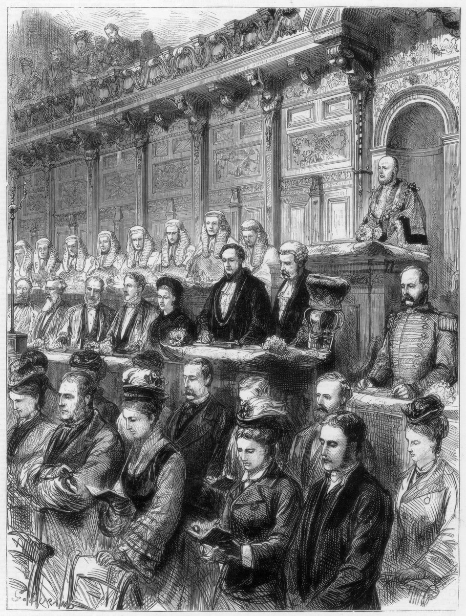 Staatsbesuch der Richter in der St. Pauls Kathedrale, 1875 von Unbekannt