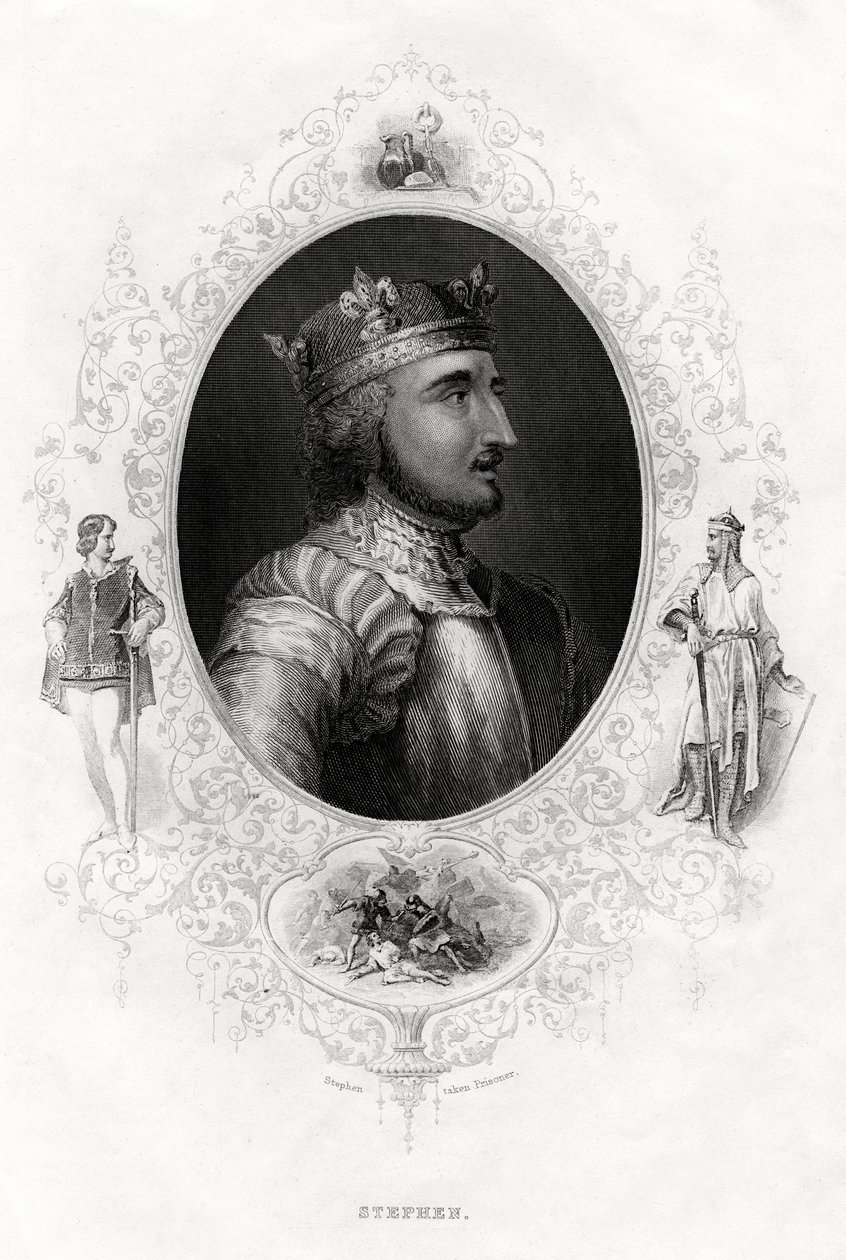 Stephan, der letzte normannische König von England, 1860 von Unbekannt