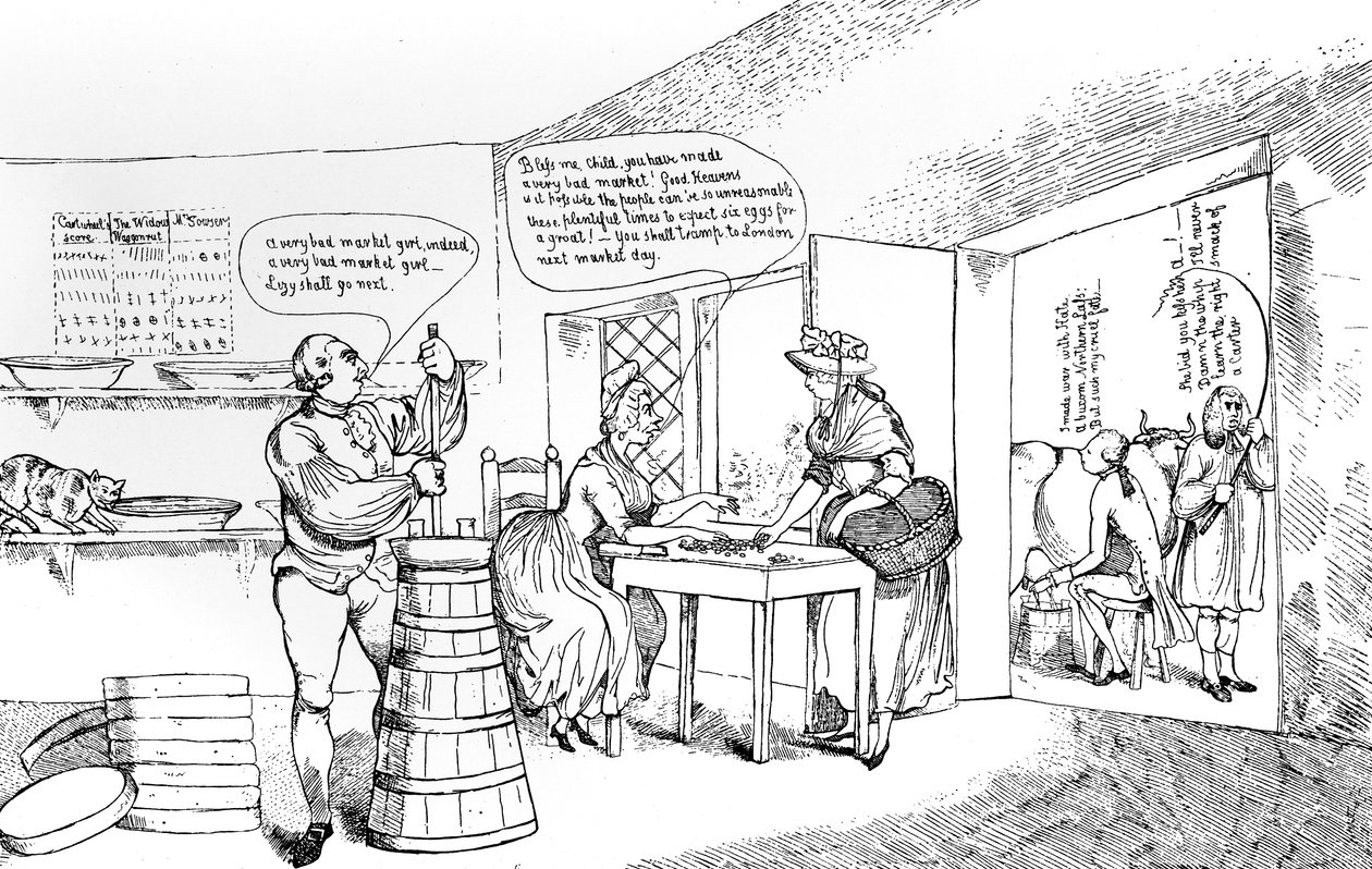 Sommervergnügen bei Farmer G----s in der Nähe von Windsor, 1786 von Unbekannt