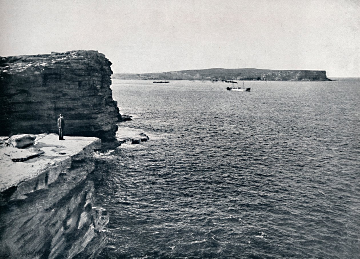 Sydney Heads, am Gap bei Watsons Bay, um 1900 von Unbekannt
