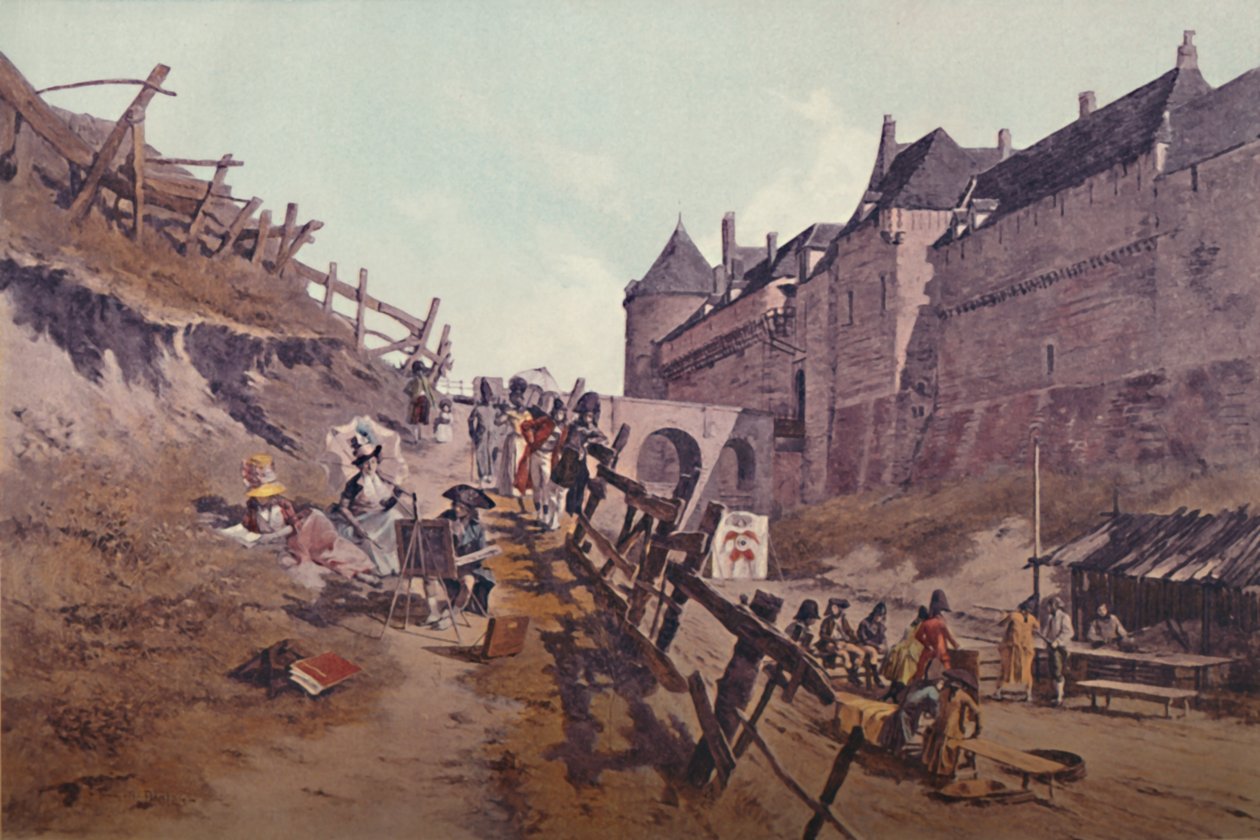 Zielübungen Dieppe 1795, 1896 von Unbekannt