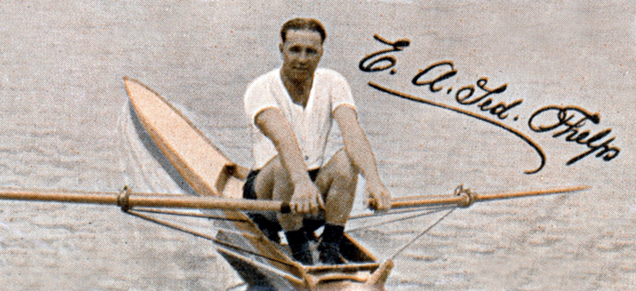 Ted Phelps, Weltmeister im Berufsrudern, 1935 von Unbekannt