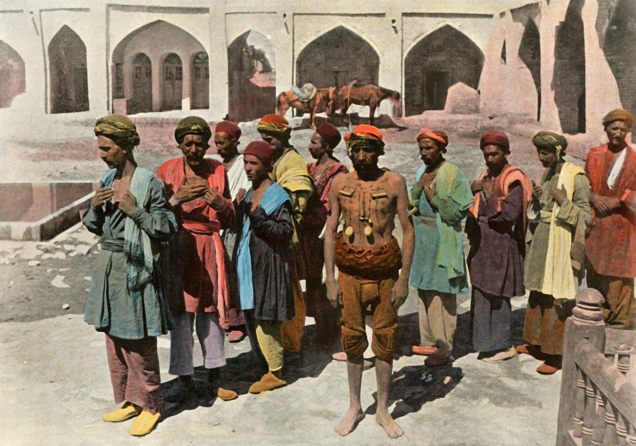 Teheran. Prozession der Derwisch-Märtyrer, 1900 von Unbekannt