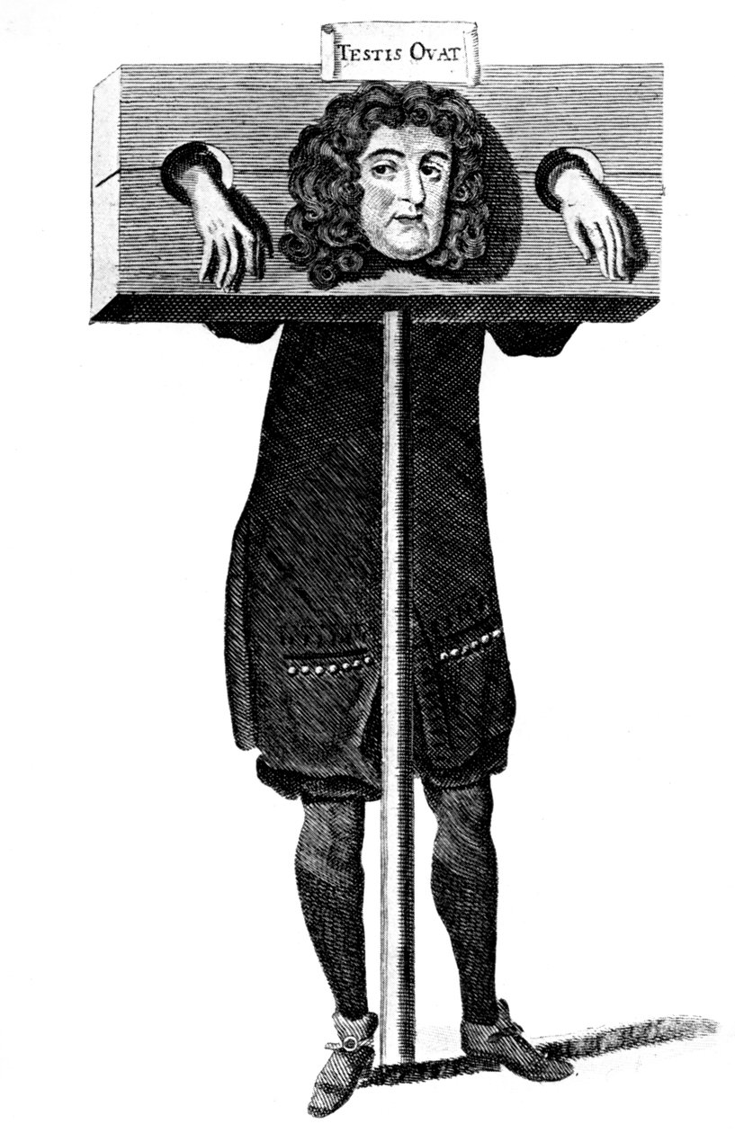 Testis Ovat, Titus Oates im Pranger, 17. Jahrhundert ca. 1905 von Unbekannt