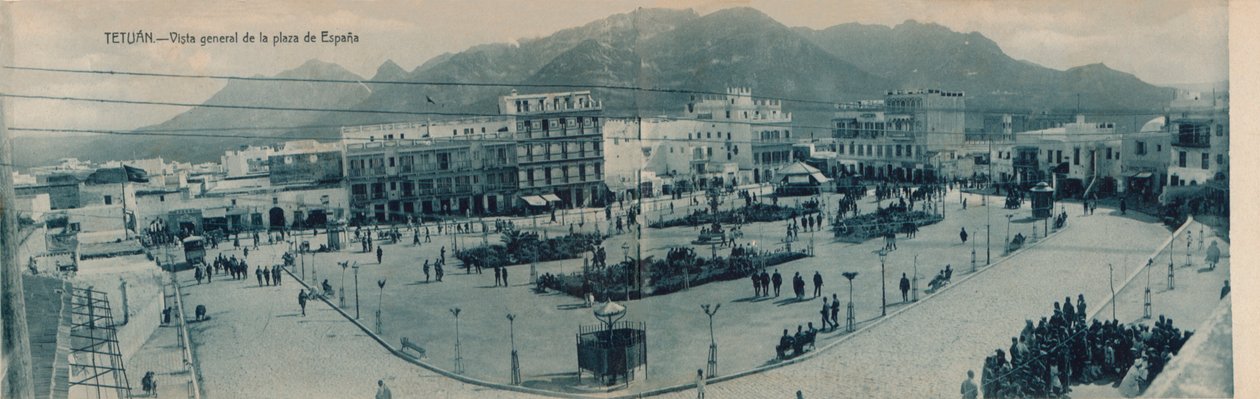 Tetuan - Gesamtansicht des Plaza de España, ca. 1910 von Unbekannt