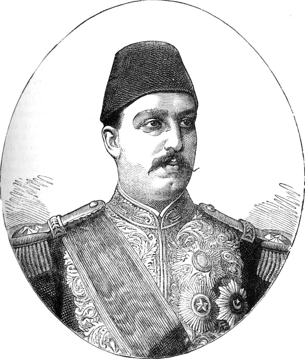 Tewfik, Khedive von Ägypten, um 1882 von Unbekannt