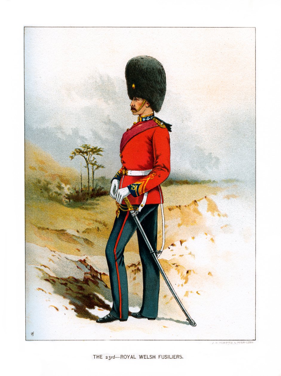 Das 23. Royal Welsh Fusiliers, um 1890 von Unbekannt