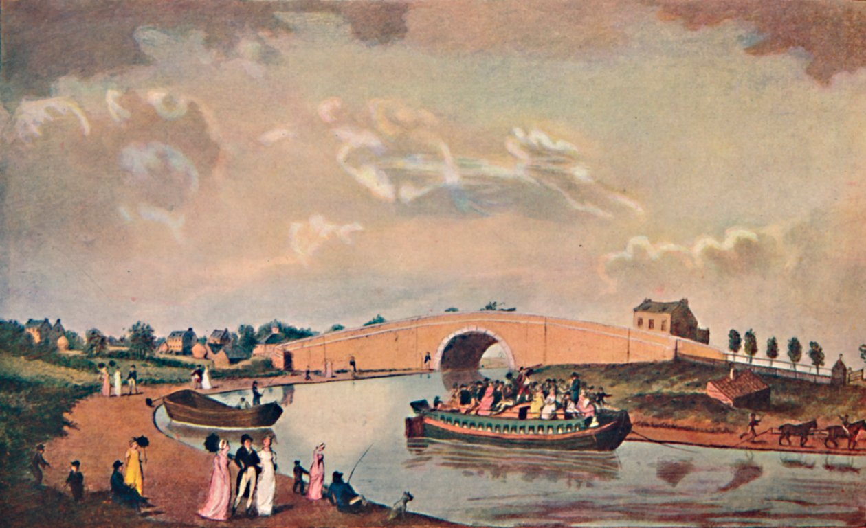 Die Unterkunftsbarke auf dem Paddington-Kanal, 1801, 1904 von Unbekannt