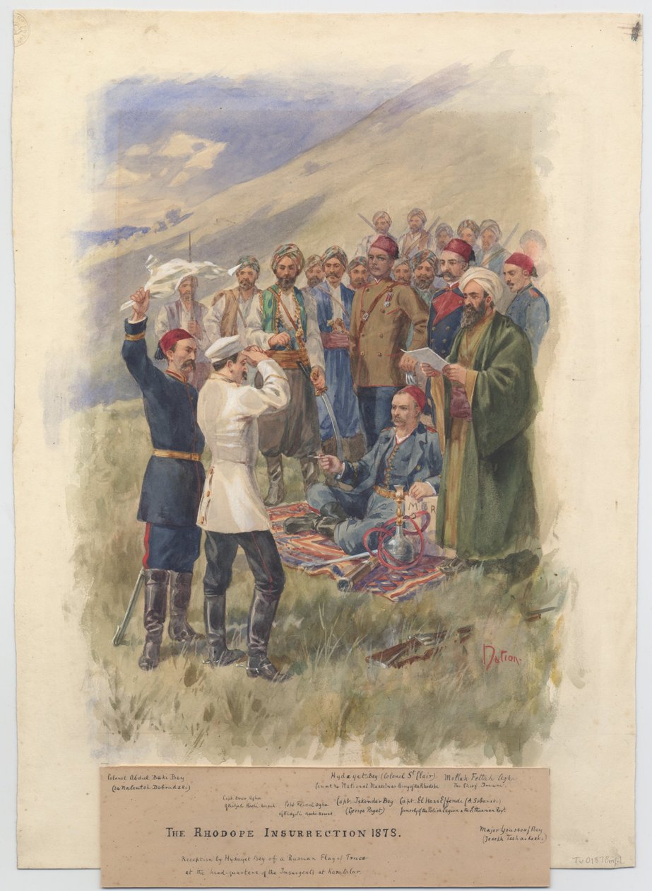 Der Aprilaufstand 1878. Verhandlungen im Hauptquartier der Aufständischen, 1878 von Unbekannt