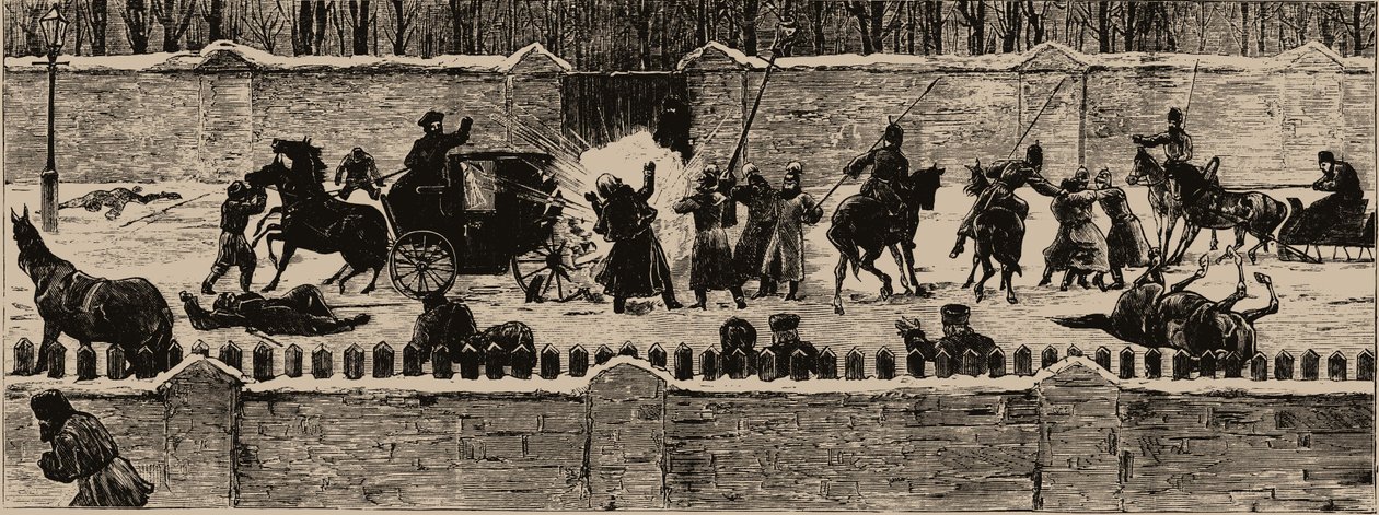 Die Ermordung von Alexander II. am 13. März 1881 von Unbekannt