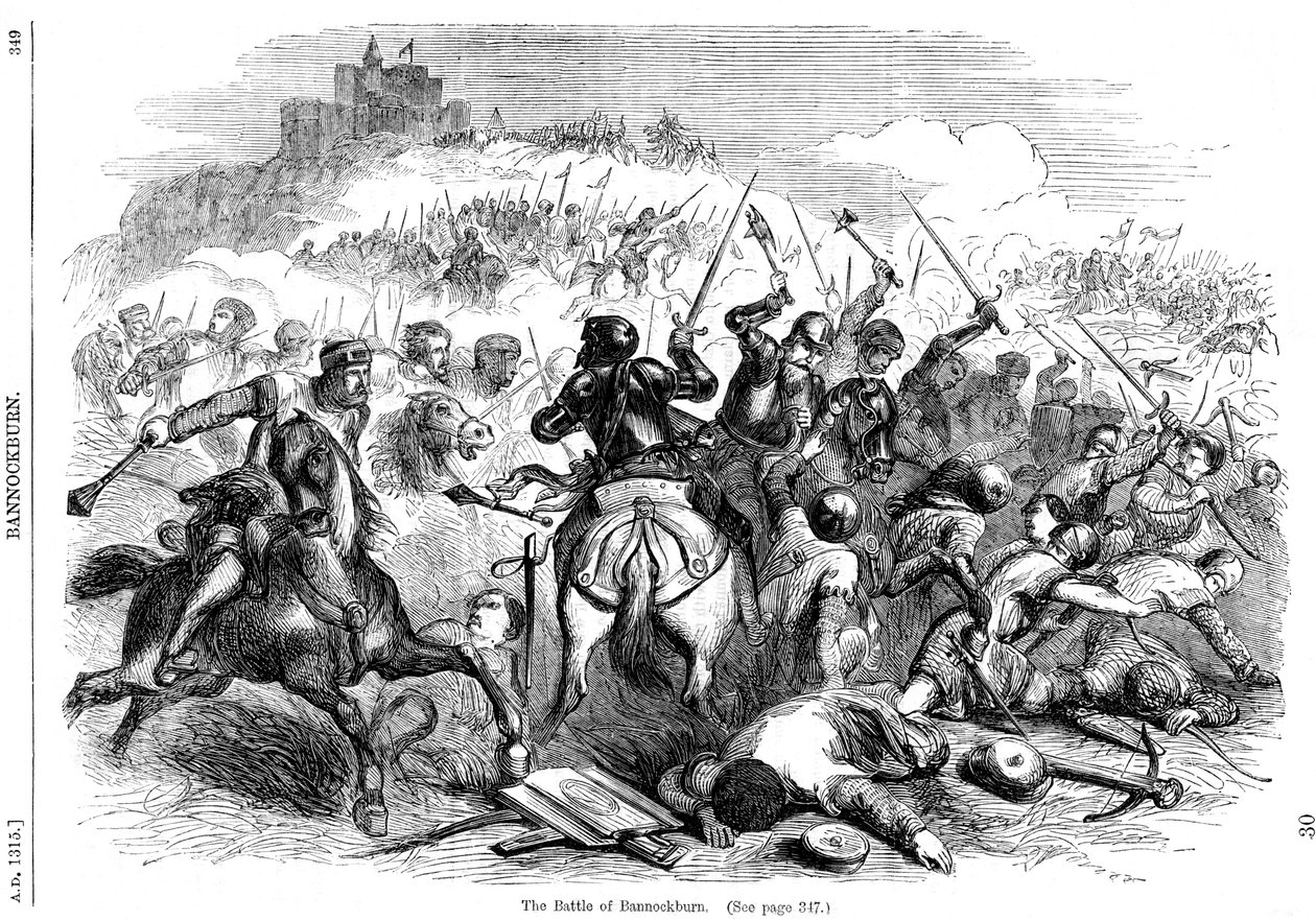 Die Schlacht von Bannockburn, 24. Juni 1314 von Unbekannt