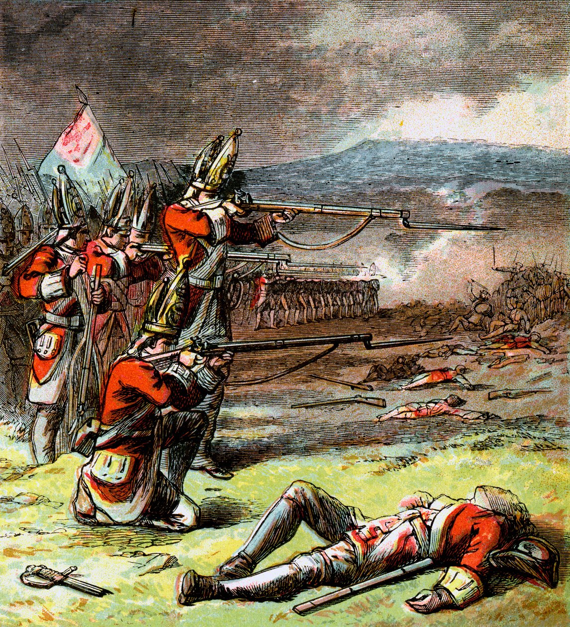 Die Schlacht von Culloden, 1746, um 1850er Jahre von Unbekannt