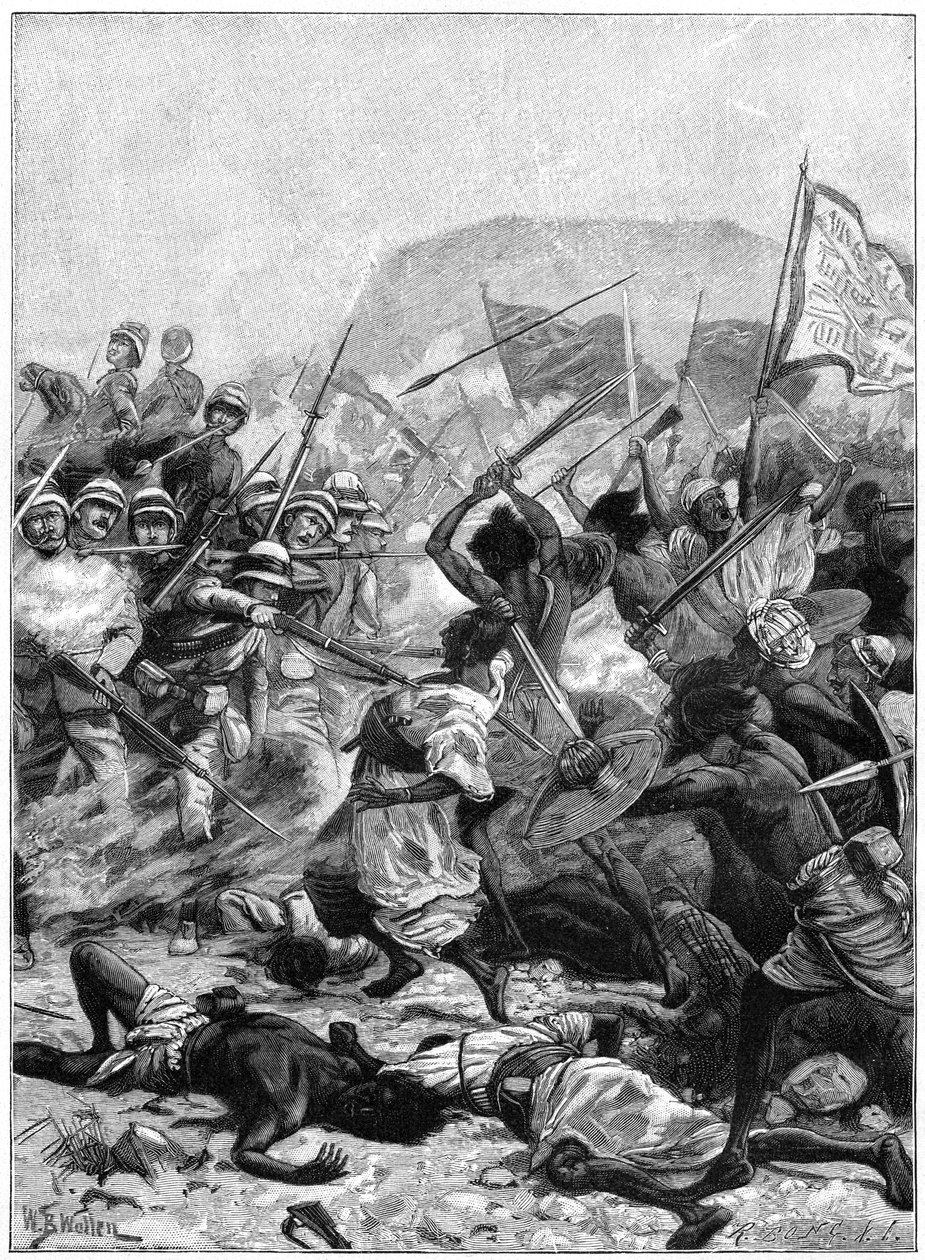 Die Schlacht von Khartum, 1885 von Unbekannt
