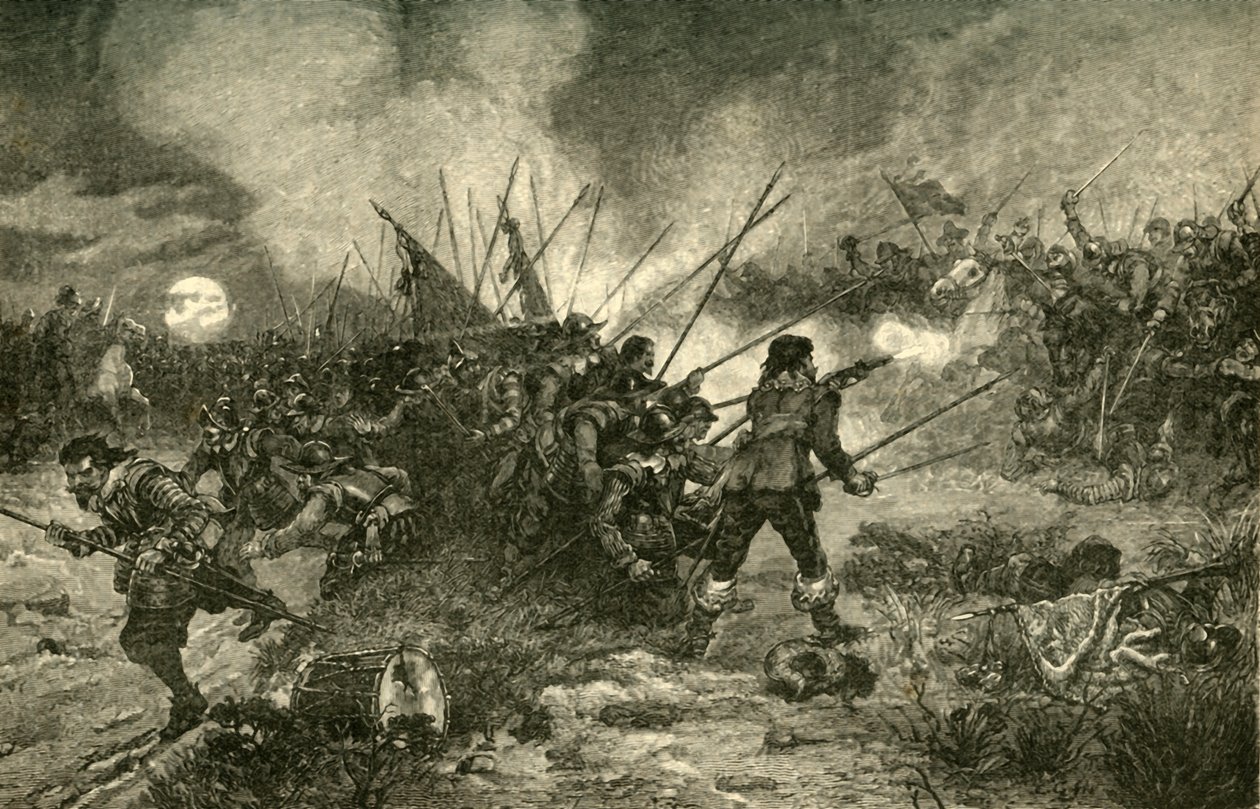 Die Schlacht von Marston Moor, 2. Juli 1644, 1890 von Unbekannt