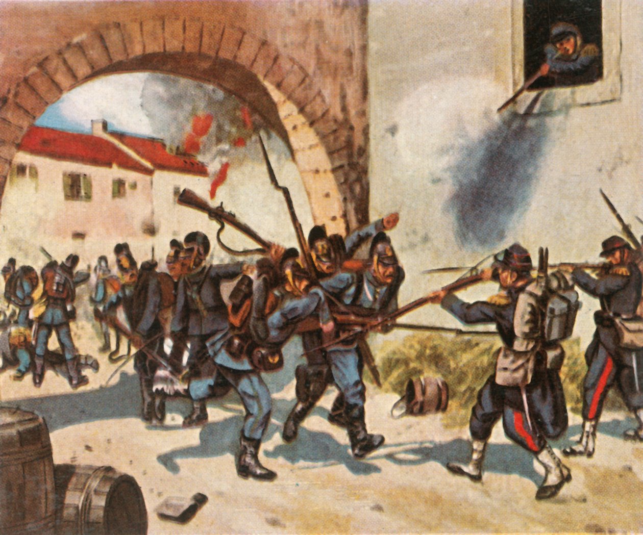 Die Schlacht von Sedan, 1. September 1870 von Unbekannt