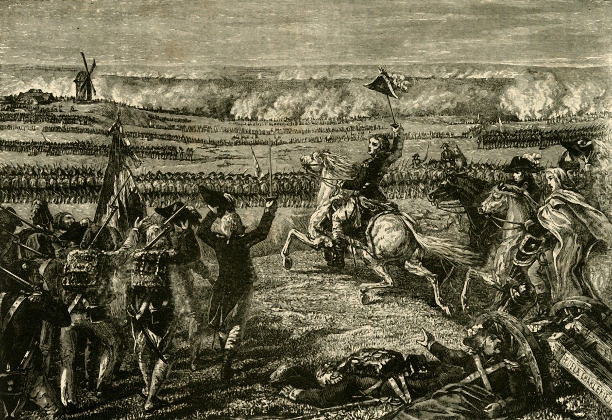 Die Schlacht von Valmy, 1792, 1890 von Unbekannt