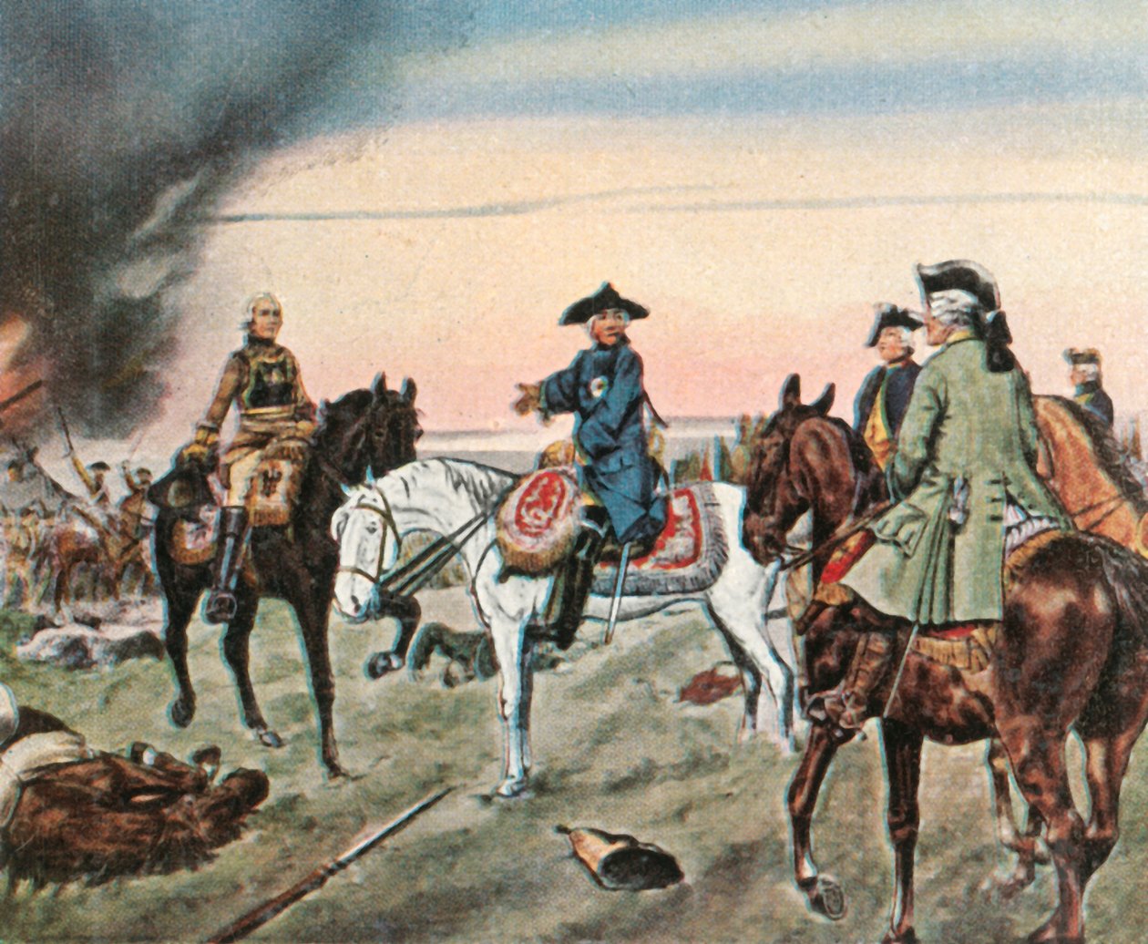 Die Schlacht von Zorndorf, 25. August 1758, 1936 von Unbekannt